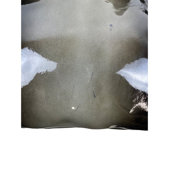 Elliot Lucca Women’s Black Shoulder Bag Braided Handles Magnetic Closure Sz M - Picture 7 of 14